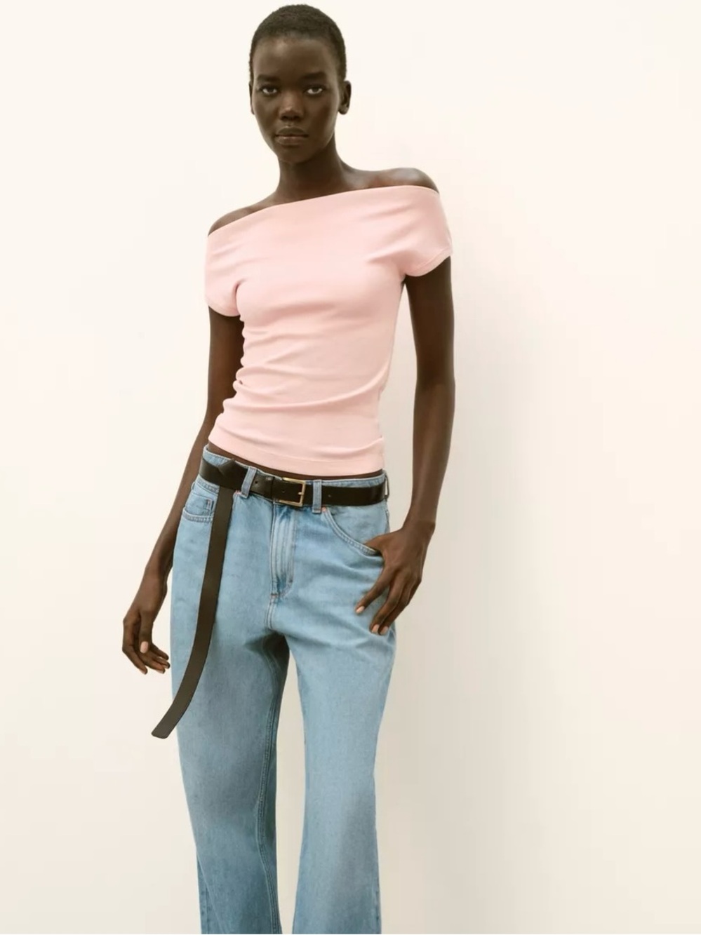 NWT ZARA BOAT NECK T-SHIRT